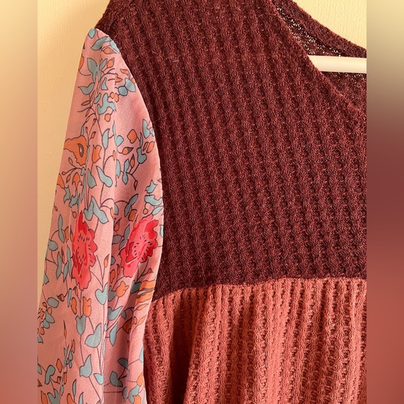 Shear sleeved waffle too cute - Picture 3 of 5